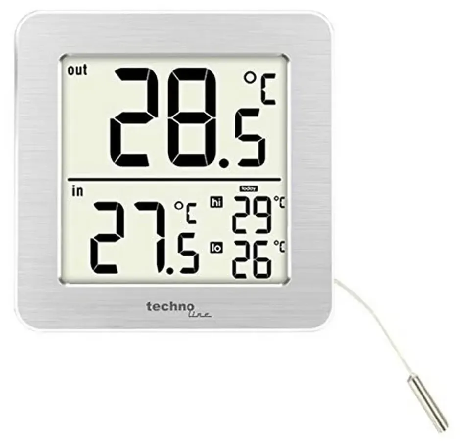 Technoline WS 7049 Thermometer weiß mit Kabelsonde 1,5 m