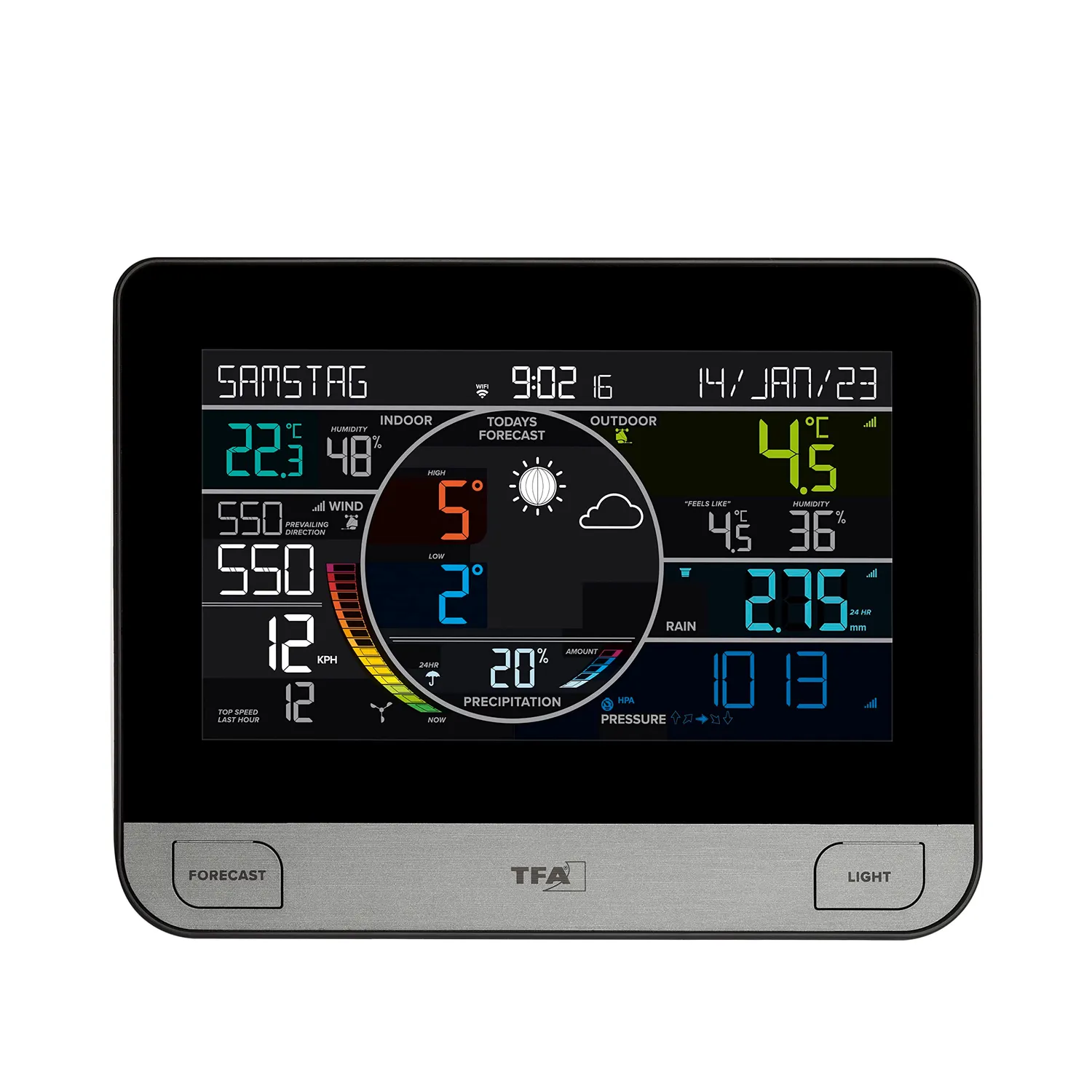 TFA Dostmann View Pro 35.8003.01 WLAN-Wetterstation schwarz