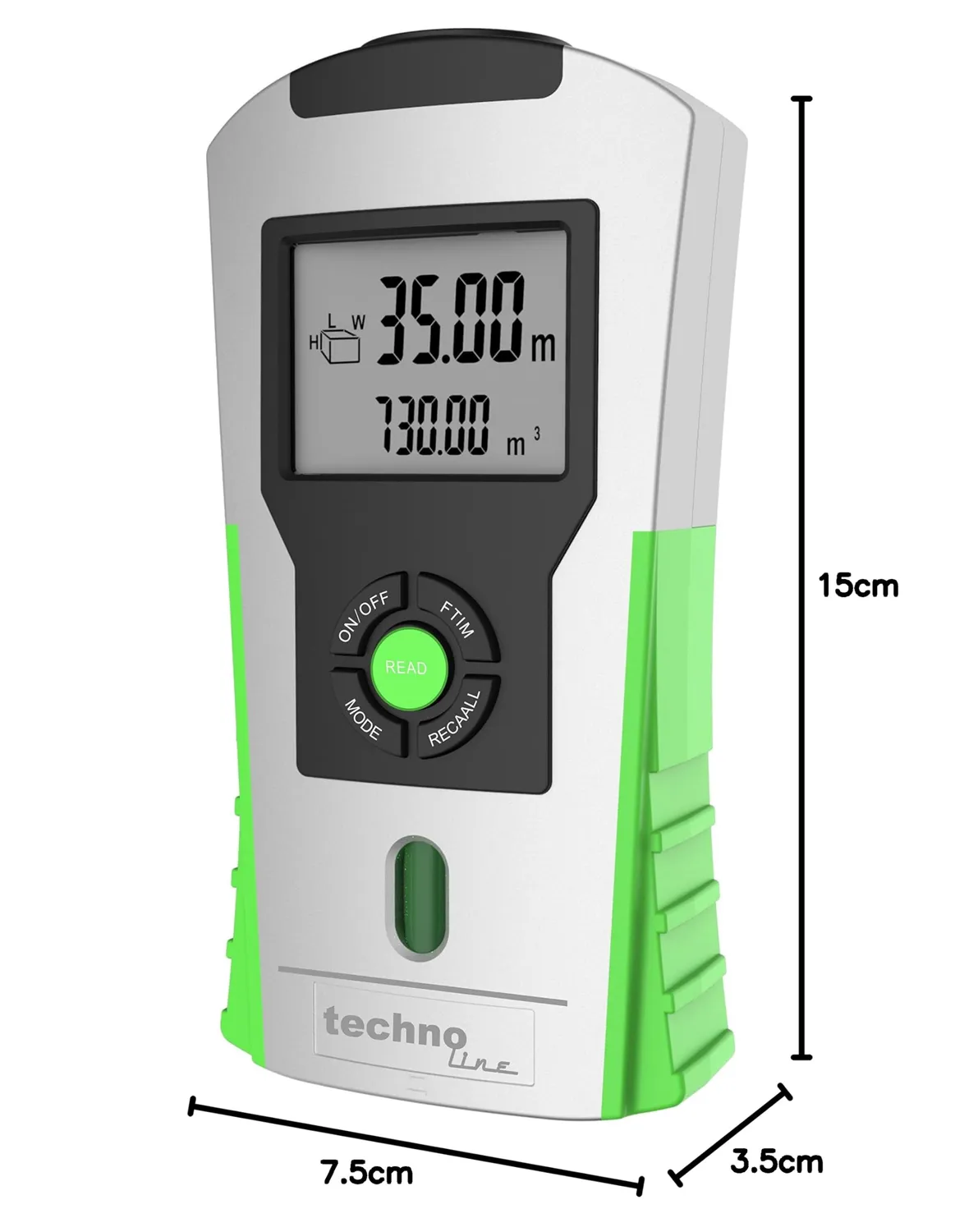Technoline WZ1100 Ultraschall-Entfernungsmesser 16 m mit Laser