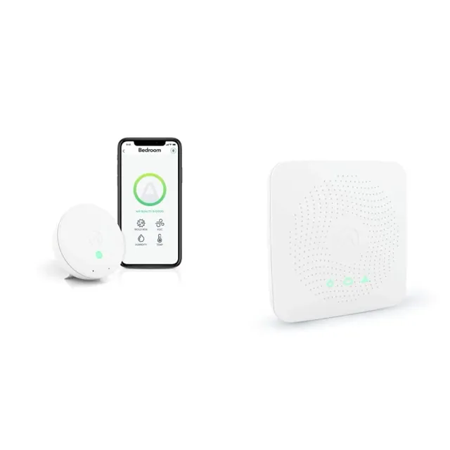 Airthings Wave Mini Luftqualitätsmonitor VOC Feuchte weiß