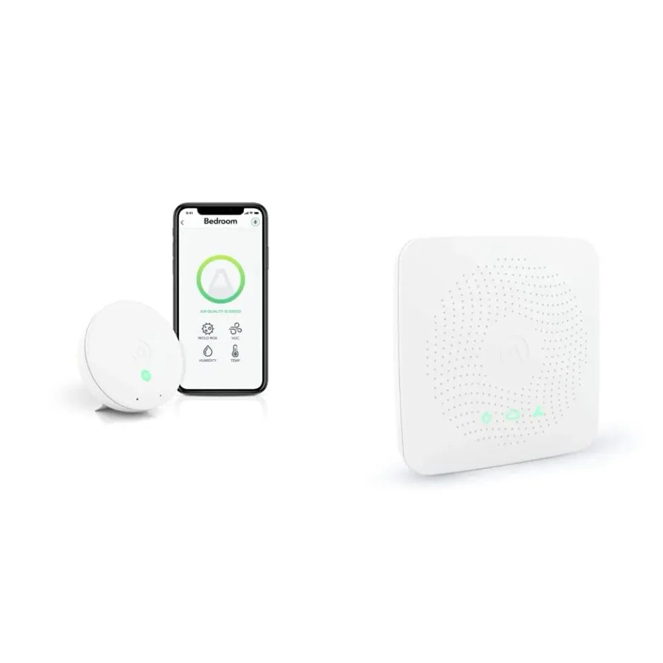 Airthings Wave Mini Luftqualitätsmonitor VOC Feuchte weiß
