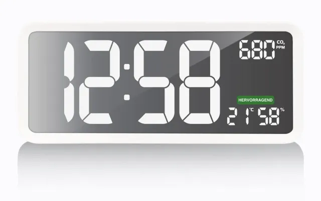 Technoline WL 1040 CO2-Messgerät XXL-Wanduhr NDIR