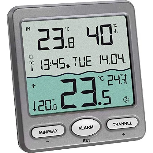 TFA Dostmann Venice 30.3056.10 Poolthermometer funk grau