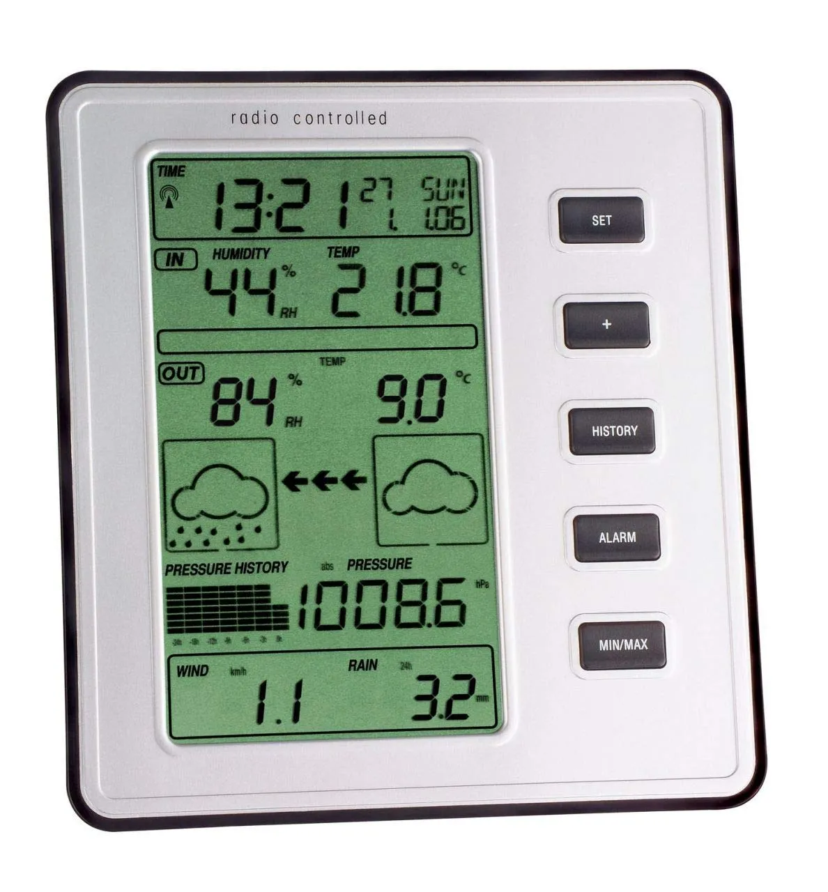 TFA Dostmann 35-1077 Stratos Funk-Wetterstation Wind Regen