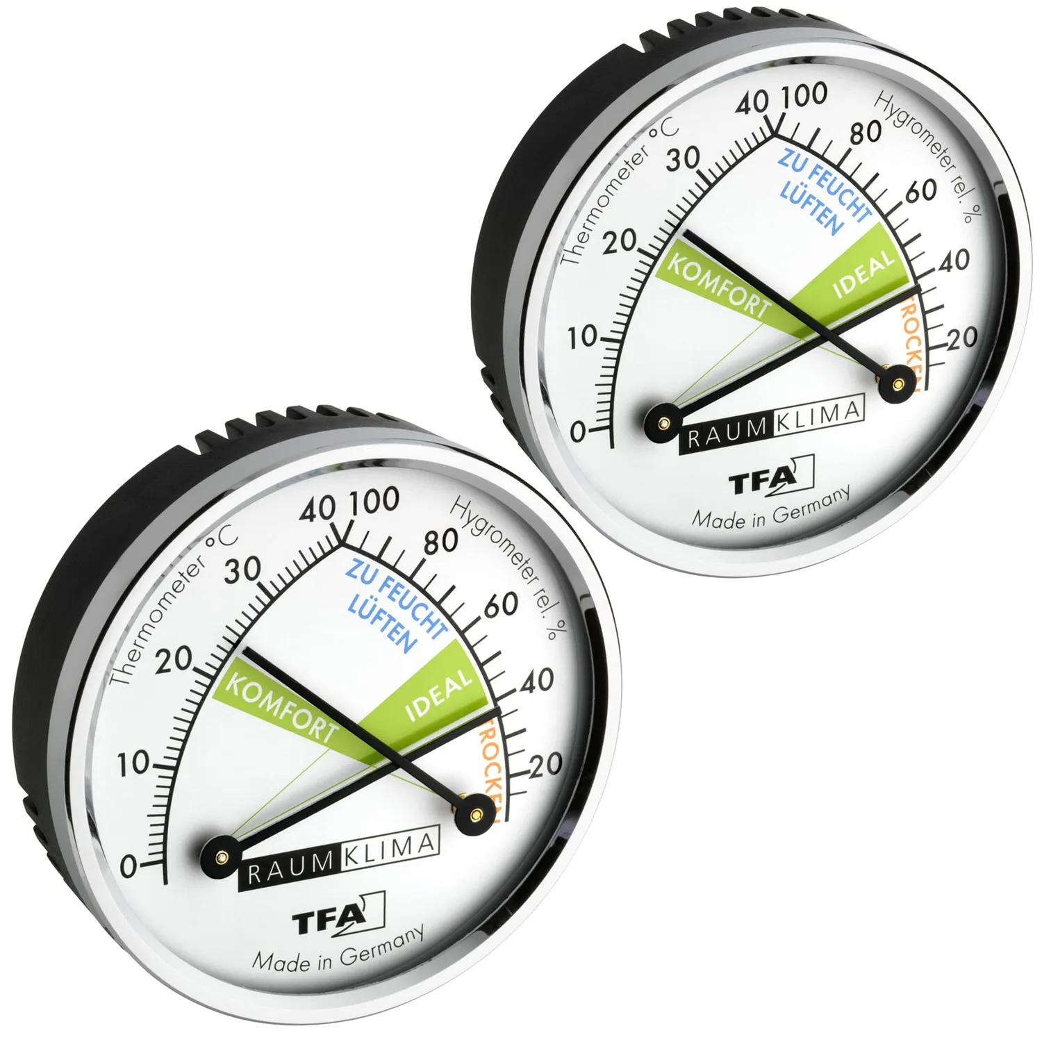 TFA Dostmann 45.2024 Thermo-Hygrometer analog Metallring
