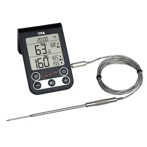 TFA Dostmann Küchen-Chef 14.1512.01 Grillthermometer schwarz