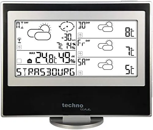 Technoline WM 5200 Meteotronic Funk-Wetterstation schwarz-grau