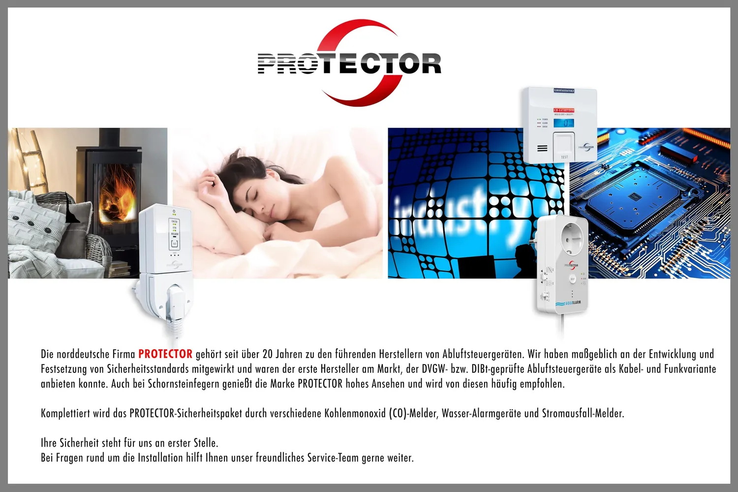 Protector CO-250 F CO-Melder mit Display batteriebetrieben