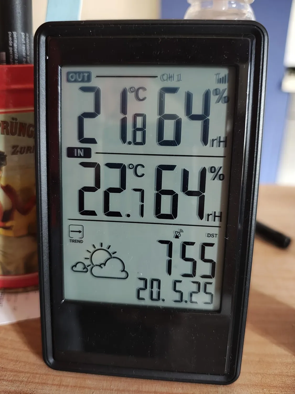 TFA Dostmann Etna 35.1173 Funk-Wetterstation schwarz