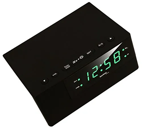 Technoline WT 488 Radiowecker UKW schwarz 2 Weckzeiten Sleeptimer