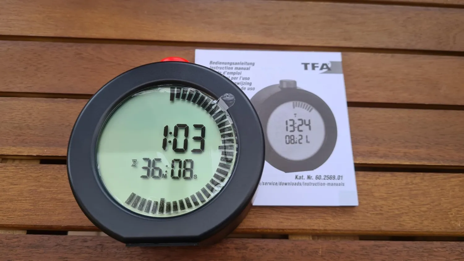TFA Dostmann 60.2569 digitaler Funk-Wecker Timer schwarz