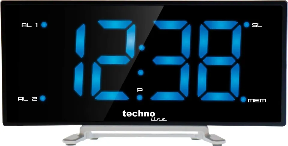 Technoline WT 460 Radiowecker schwarz LED Schlummer