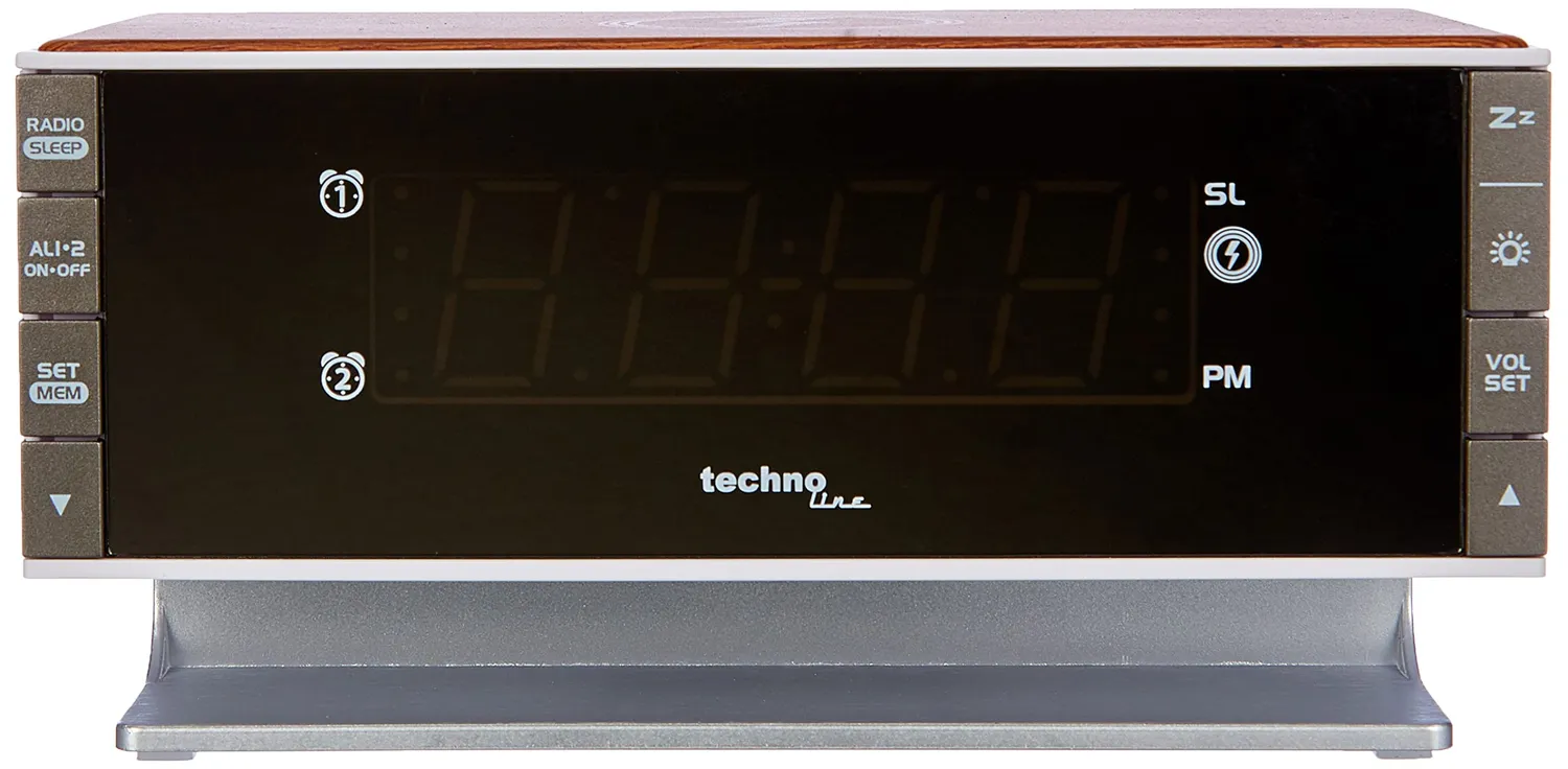 Technoline WT487 Radiowecker LED mit Qi-Ladefunktion