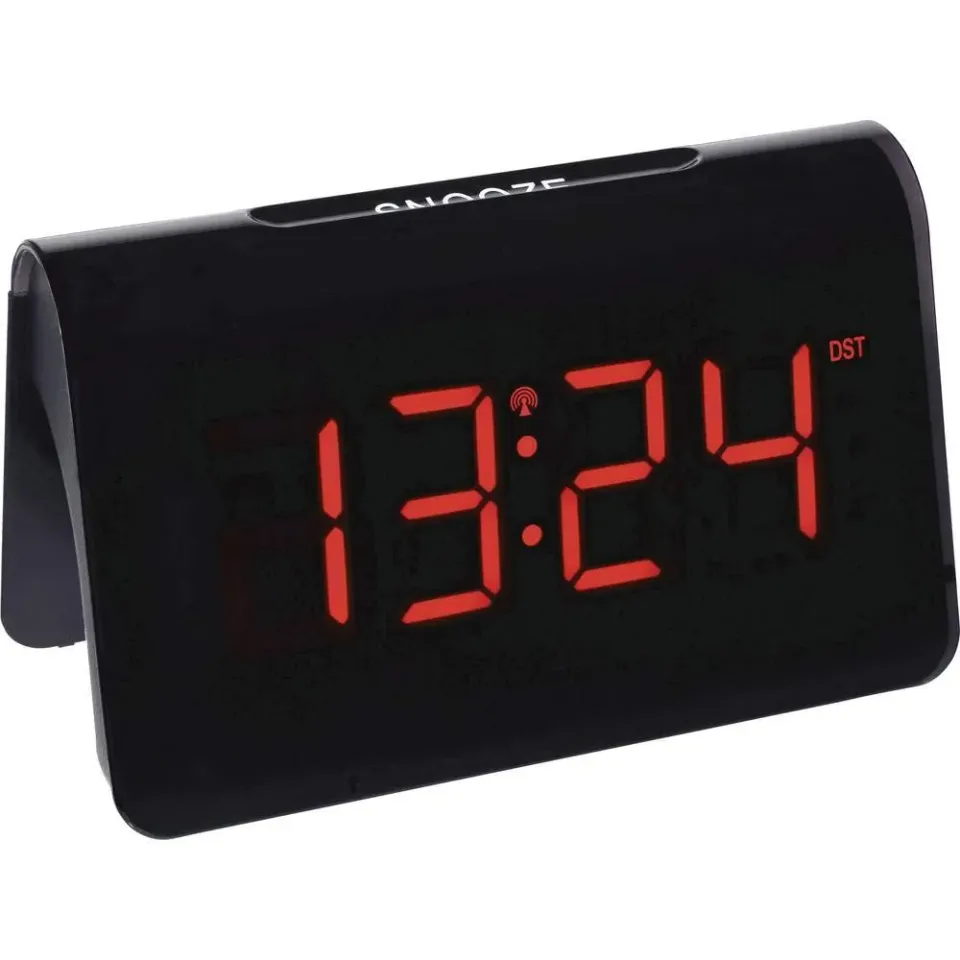 TFA Dostmann Icon 60.2543.05 Funkwecker Rote Ziffern LED Netz