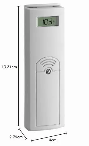 TFA Dostmann 30.3120.90 Außensender grau Display