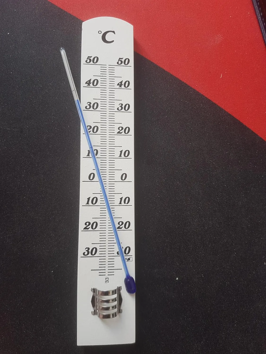 TFA Dostmann 12.1003.09 Innenthermometer Buche weiß analog