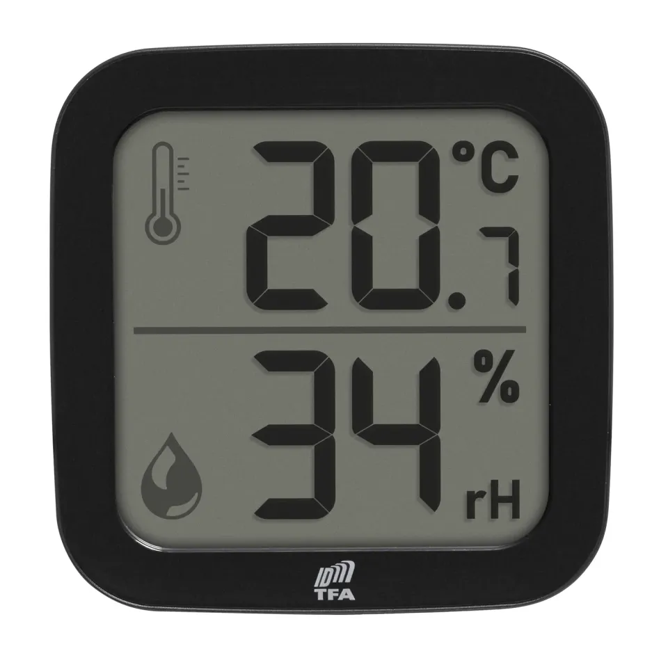 TFA Dostmann TFA.me 30.3908 Innensensor schwarz Temperatur Feuchte