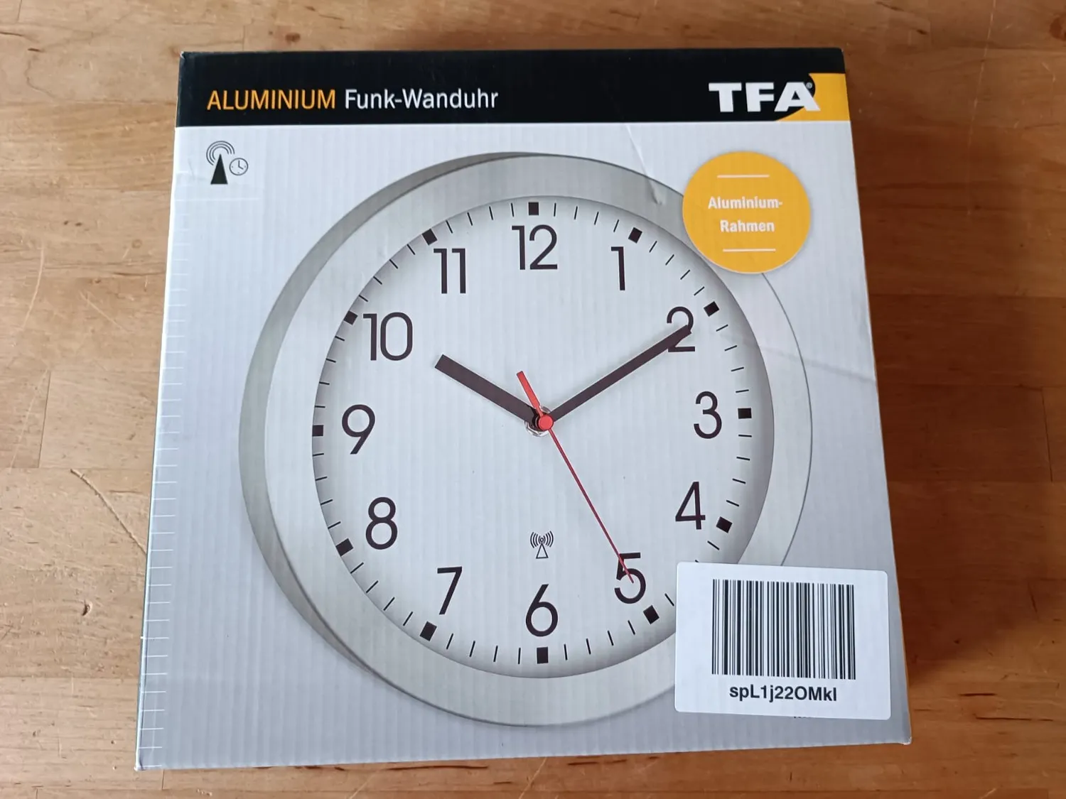 TFA Dostmann VIEW 60.3546.02 Funkwanduhr weiß 25 cm