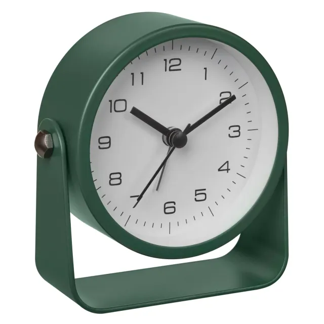 TFA Dostmann Design 60.1042.04 Wecker analog grün Metall