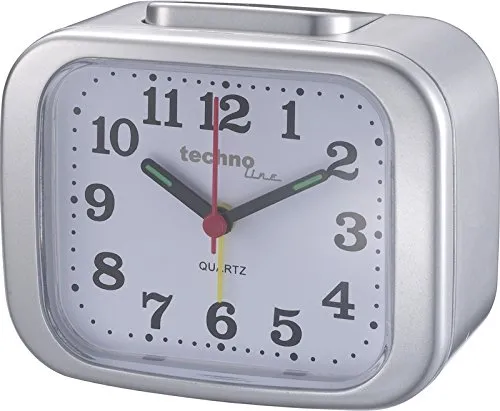 Technoline Geneva XL Quarzwecker silber laut