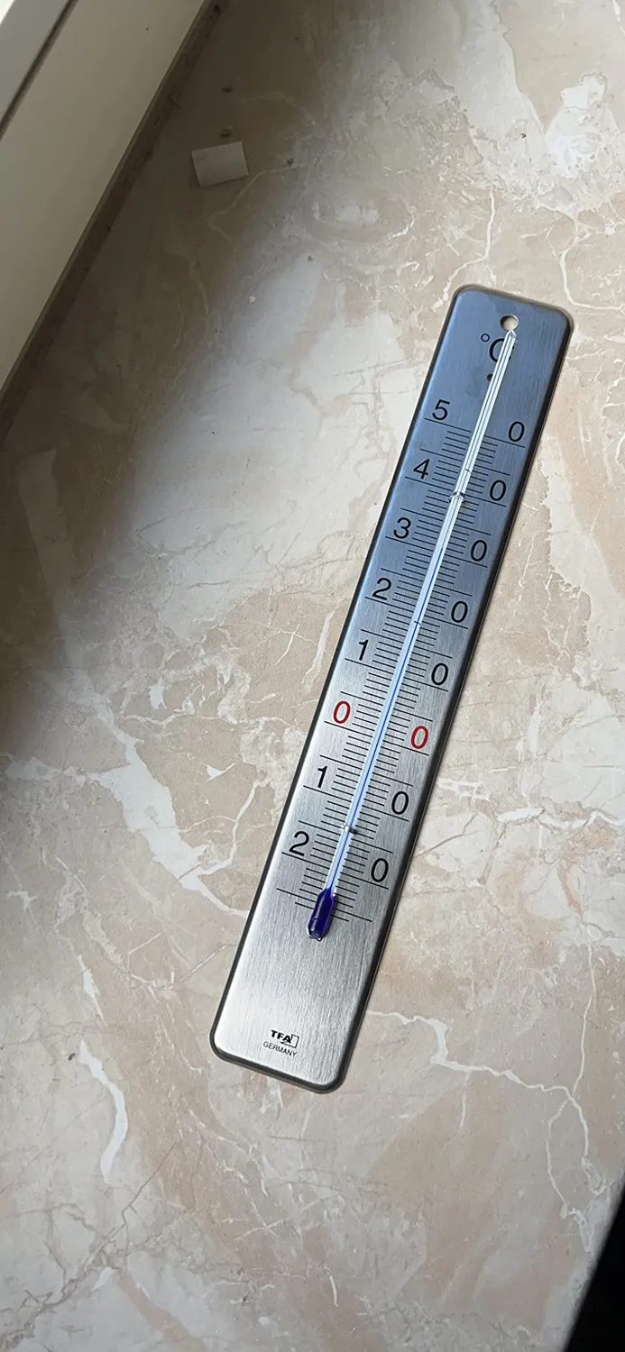 TFA Dostmann 12.2046 Innen-Außen-Thermometer Edelstahl 28cm