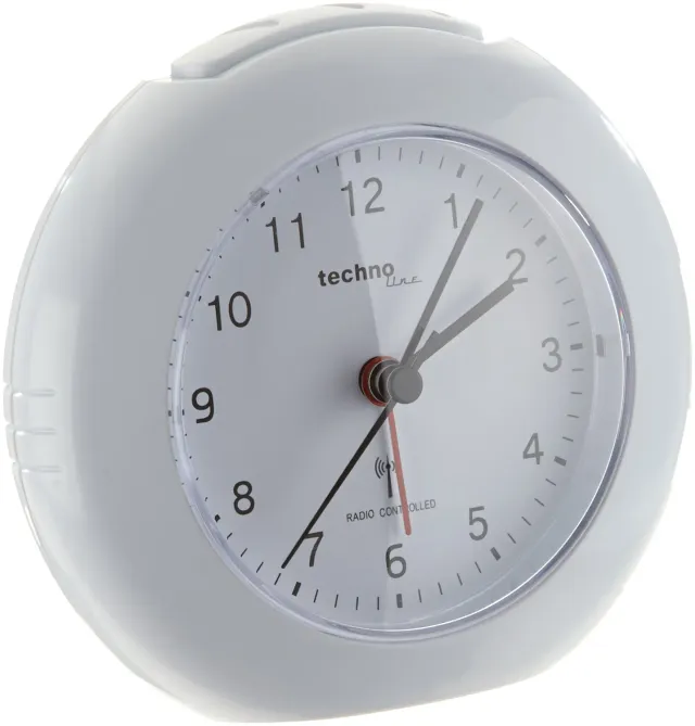 Technoline WT 757 Funkwecker Weiß analog mit Licht