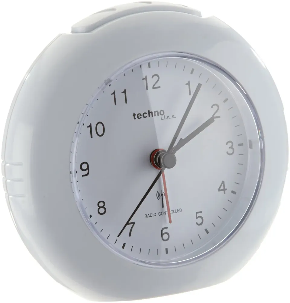 Technoline WT 757 Funkwecker Weiß analog mit Licht