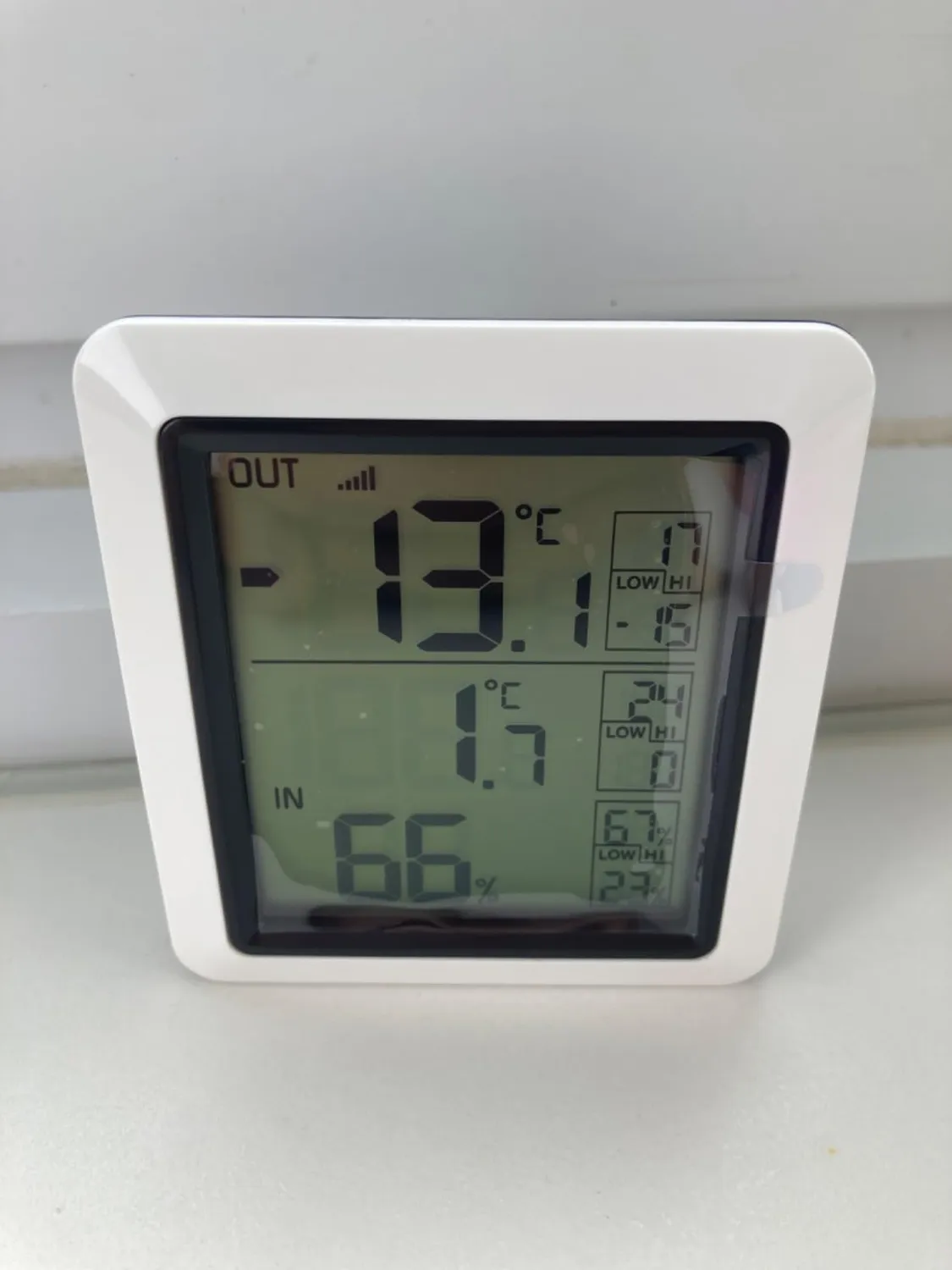 Technoline WA 1010 Fensterthermometer Weiß Analog -50°C