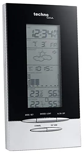 Technoline WS 6730 Wetterstation Funk mit 3 Sensoren möglich