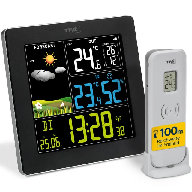TFA Dostmann SUN2 35.1174 Funk-Wetterstation schwarz