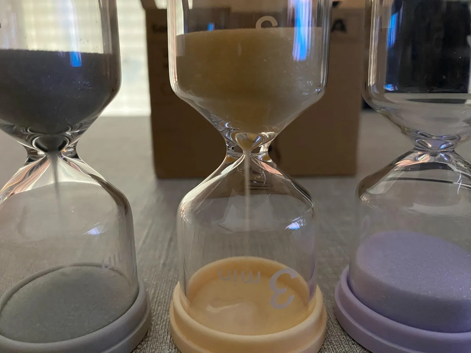TFA Dostmann 18.6012.30 Sanduhr-Set 6-teilig bunt Glas