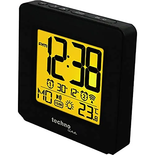 Technoline WT 330 Funkwecker schwarz Sprachausgabe