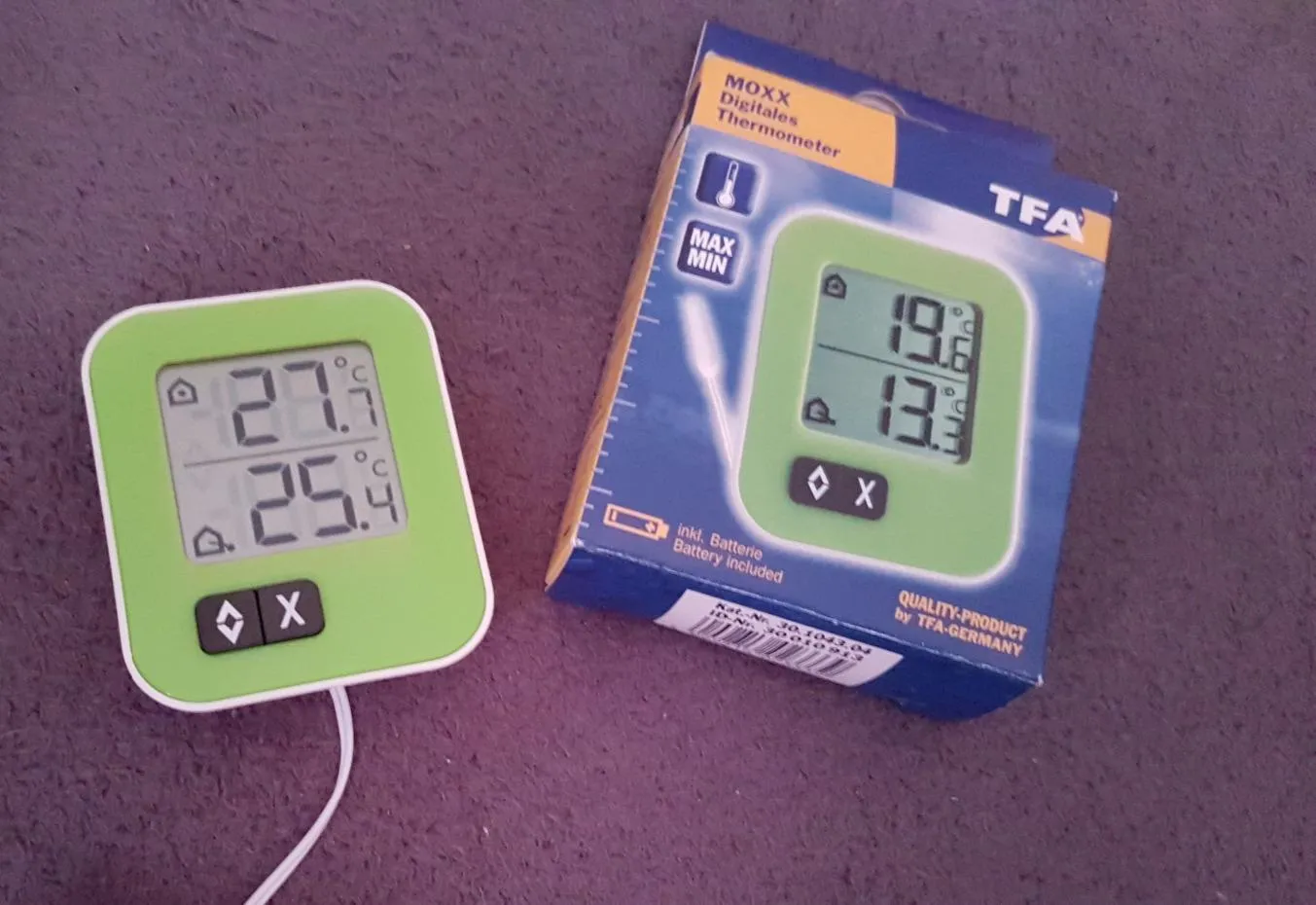 TFA Dostmann Moxx 30.1043 Thermometer weiß digital