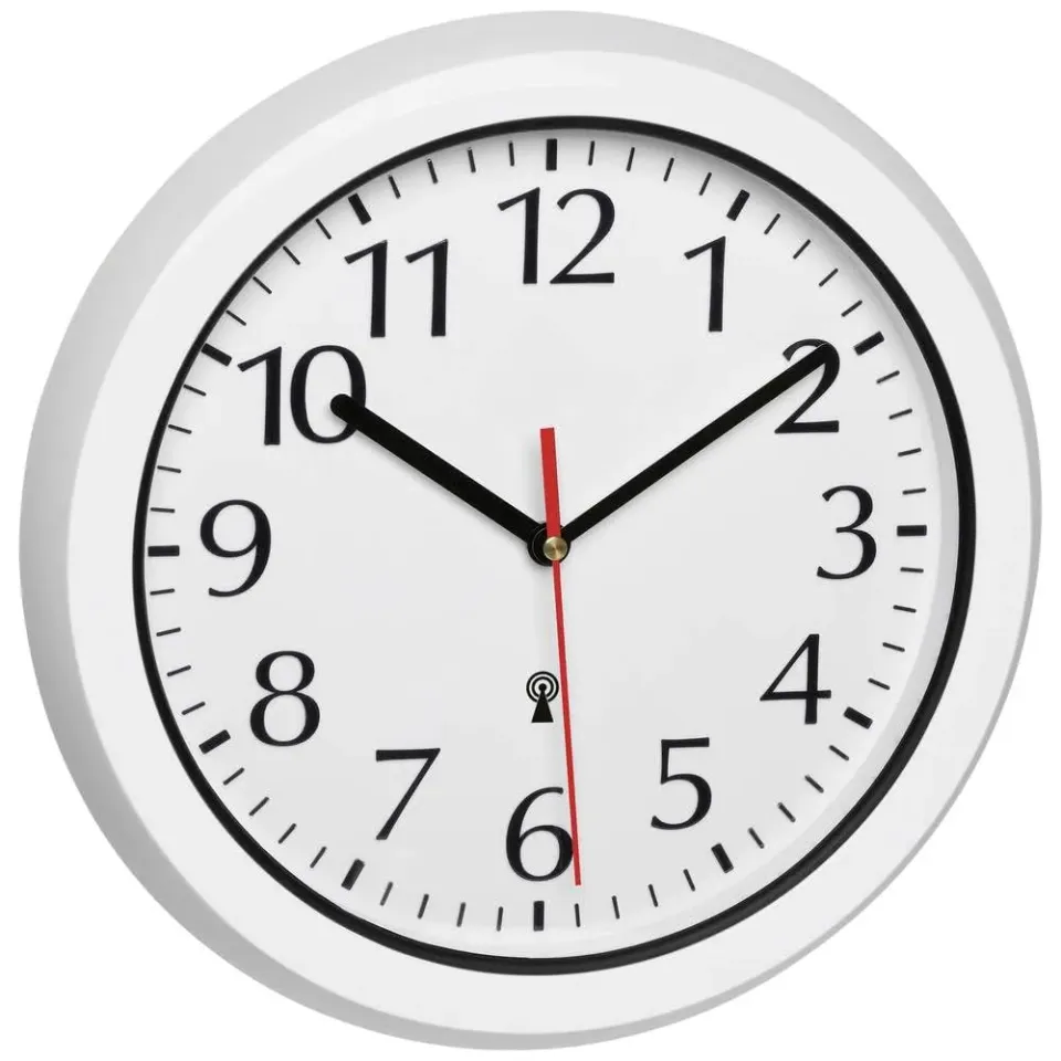 TFA Dostmann 60.3542.02 Funk-Wanduhr außen weiß 30,5 cm