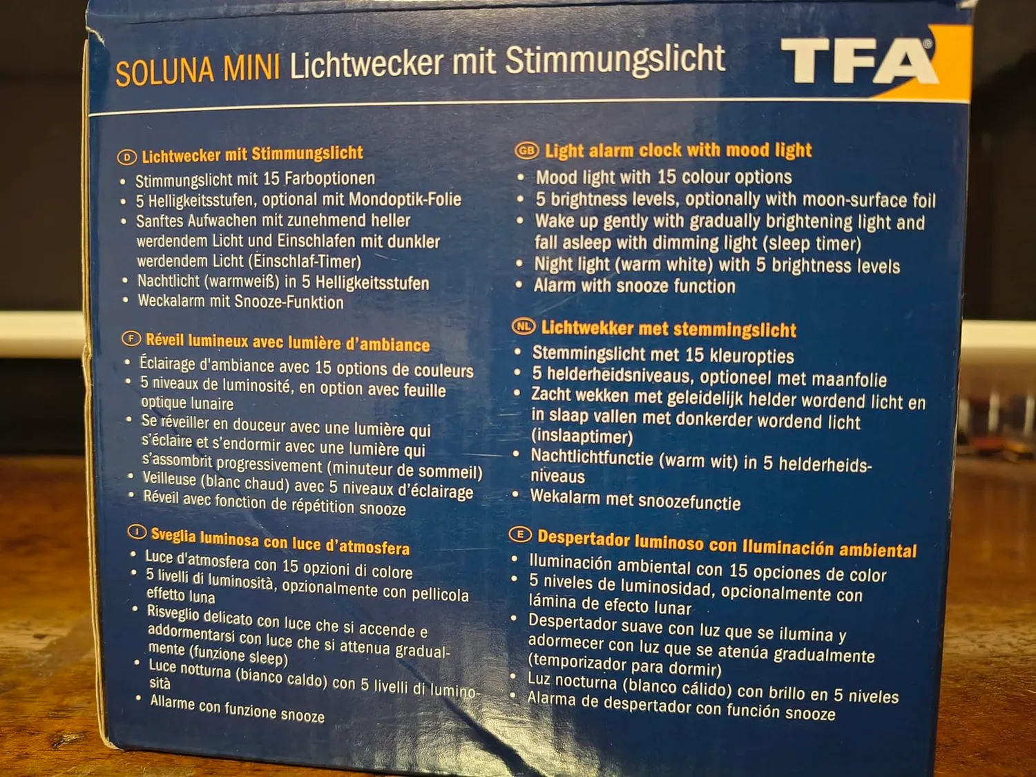 TFA Dostmann Soluna Mini 60.2050 Lichtwecker weiß Sonnenaufgang