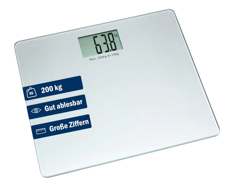 TFA Dostmann Big Step 50.1010.54 Personenwaage silber