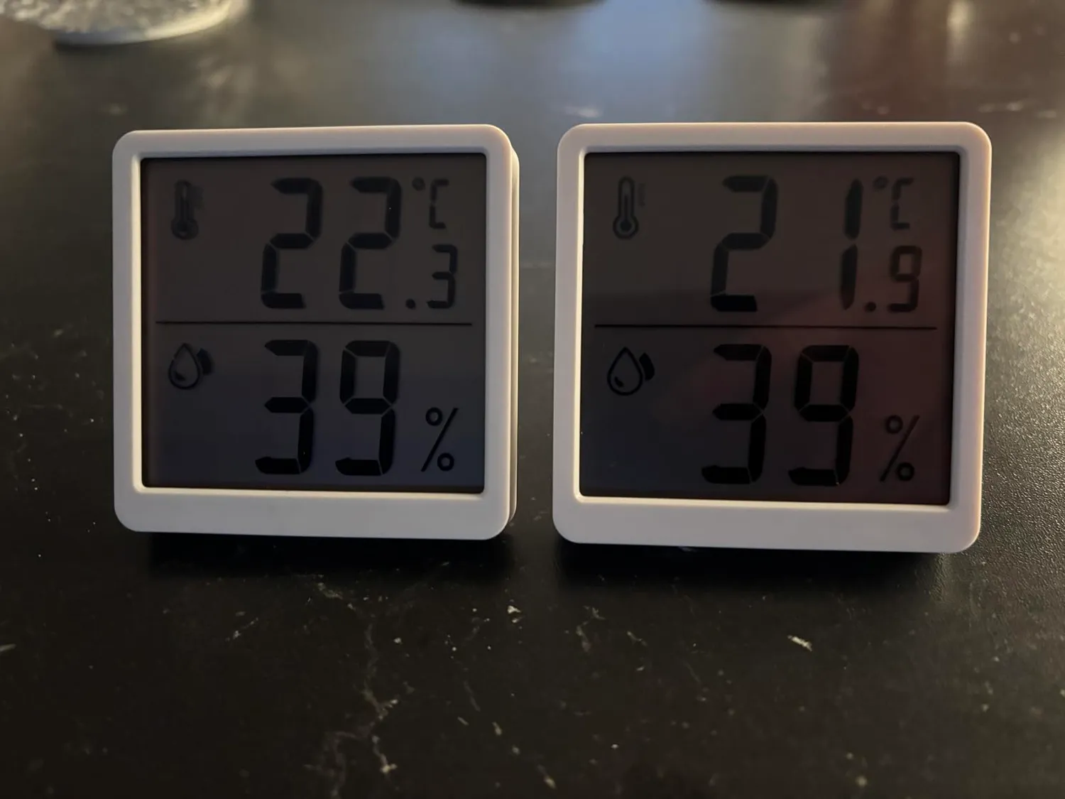 TFA Dostmann 30.5059.02.02 Thermo-Hygrometer 2er Set weiß digital