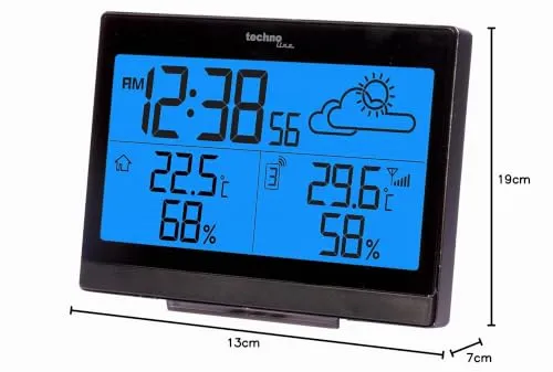 Technoline WS 9252 Funk-Wetterstation schwarz Frostalarm