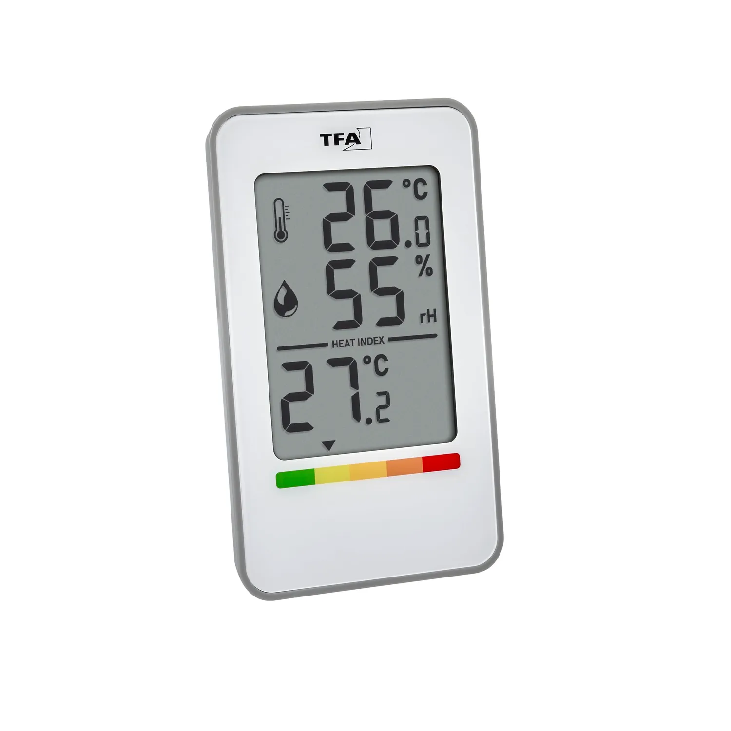 TFA Dostmann HeatCheck 30.5062 Thermo-Hygrometer weiß