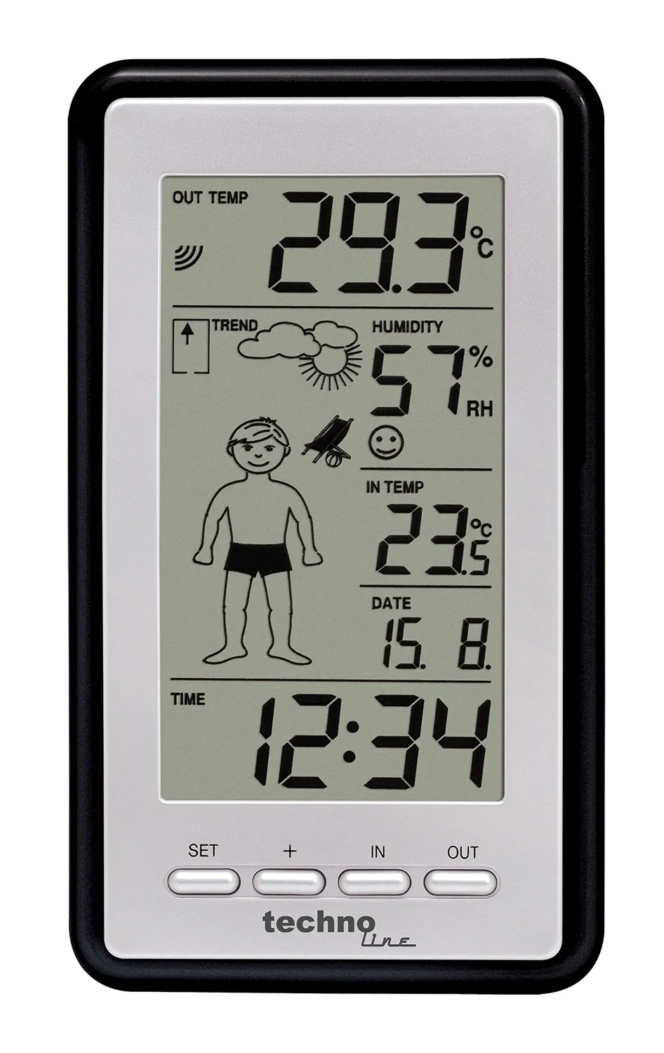 Technoline WS 9632-IT Wetterstation mit Wettermännchen
