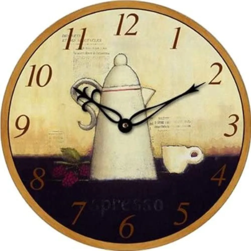 Technoline WT 1016 Wanduhr 34 cm Blumenkorb