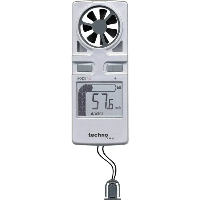 Technoline EA 3010 Hand-Windmesser silber mit Windchill