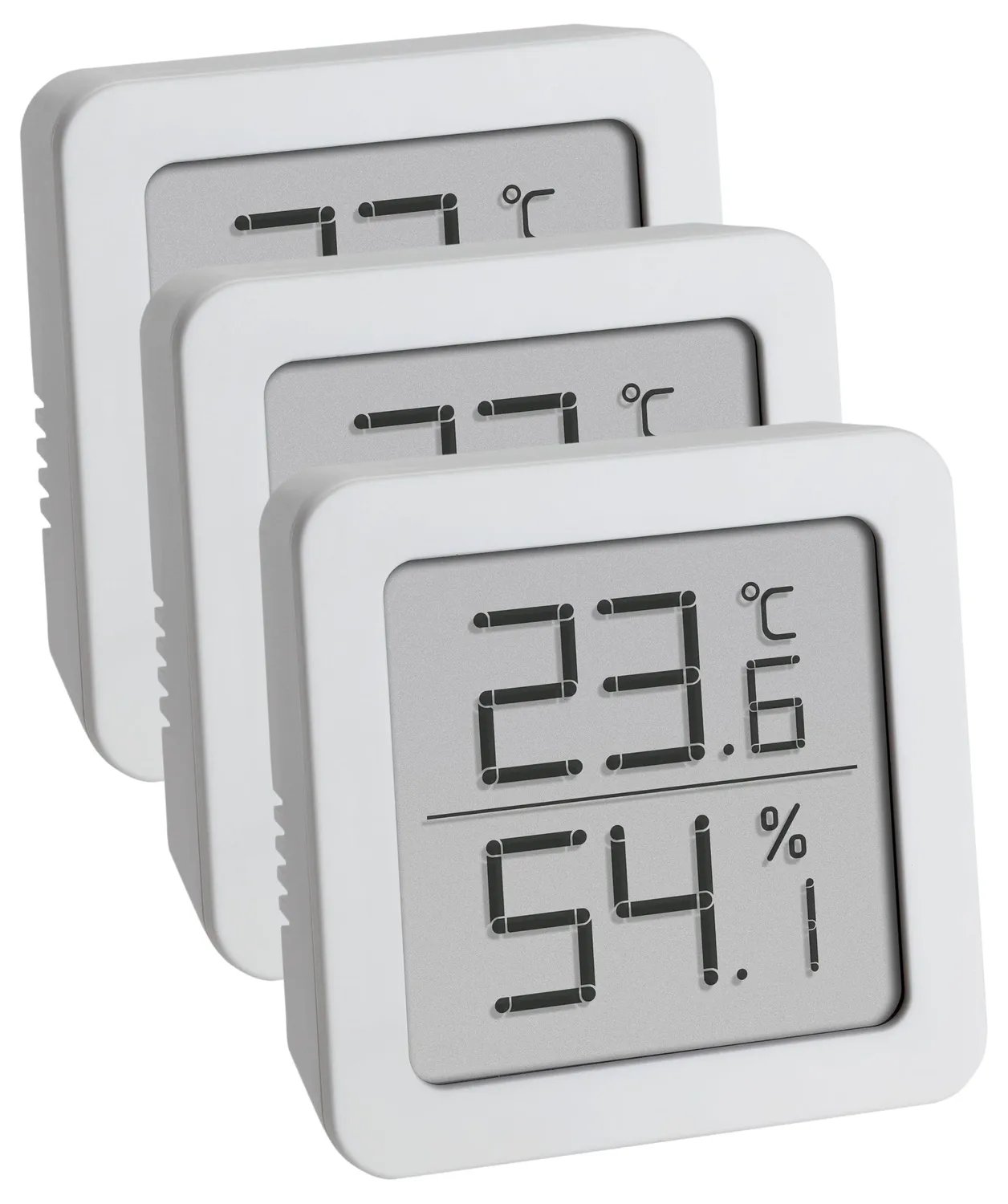 TFA Dostmann 30.5051.02 Thermo-Hygrometer weiß Magnet