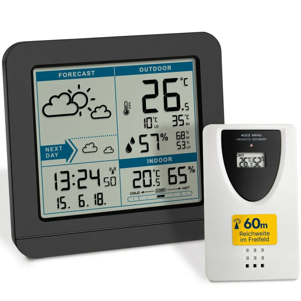TFA Dostmann SKY 35.1152.01 Funk-Wetterstation schwarz