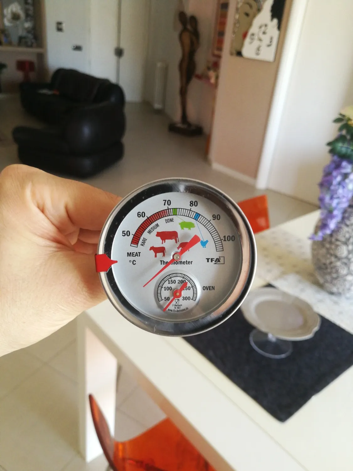 TFA Dostmann 14.1027 Braten-Thermometer Edelstahl analog