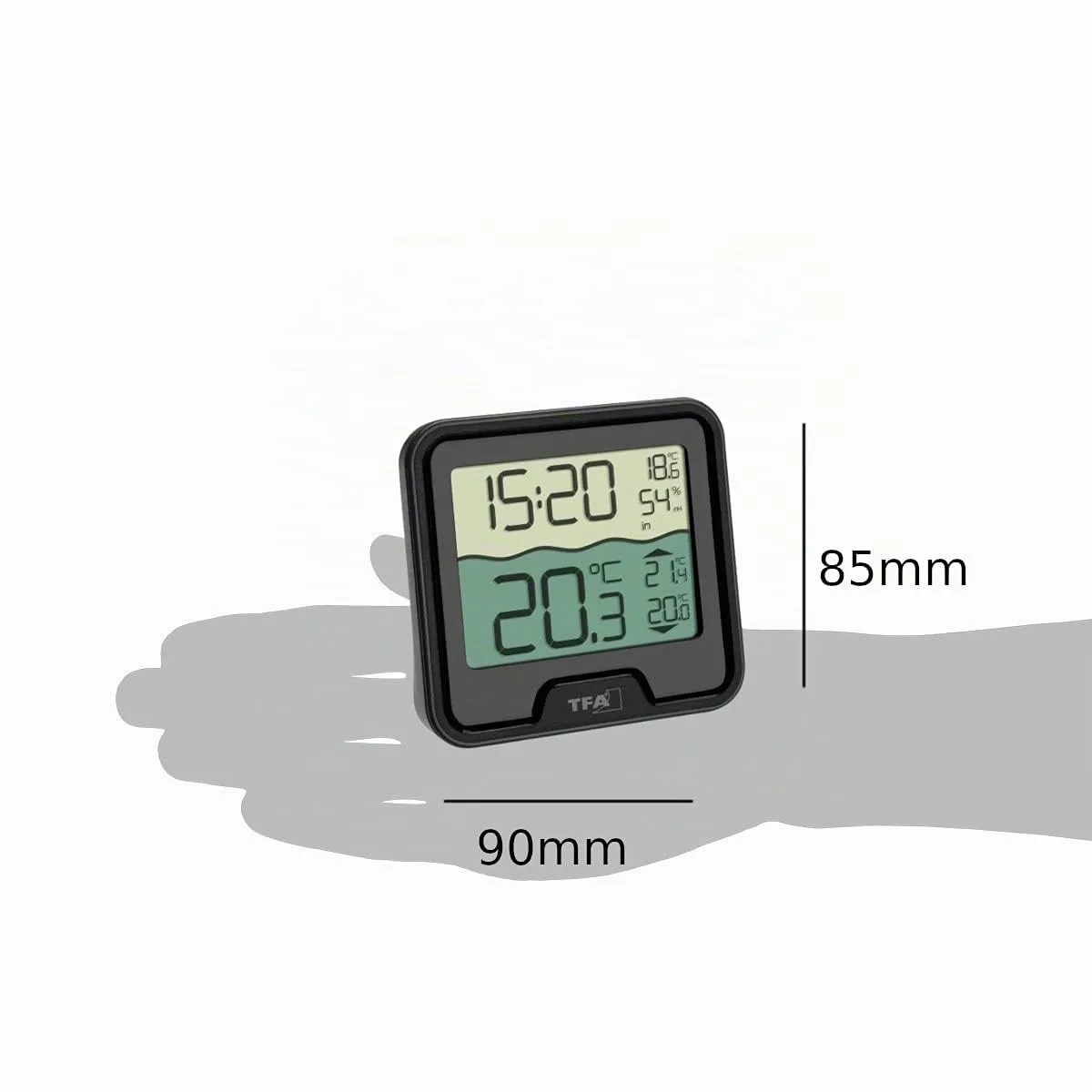 TFA Dostmann Marbella 30.3066.01 Funk-Poolthermometer schwarz