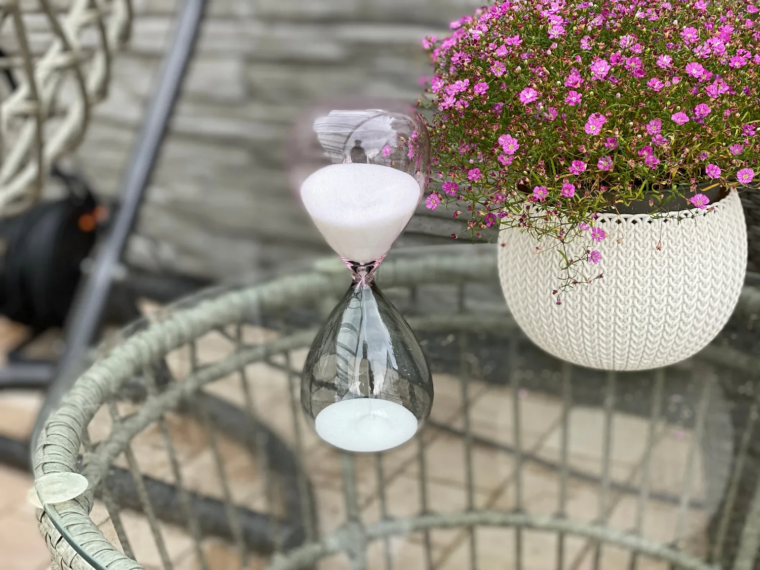 TFA Dostmann 18.6009 Sanduhr 15 Minuten Gold aus Glas