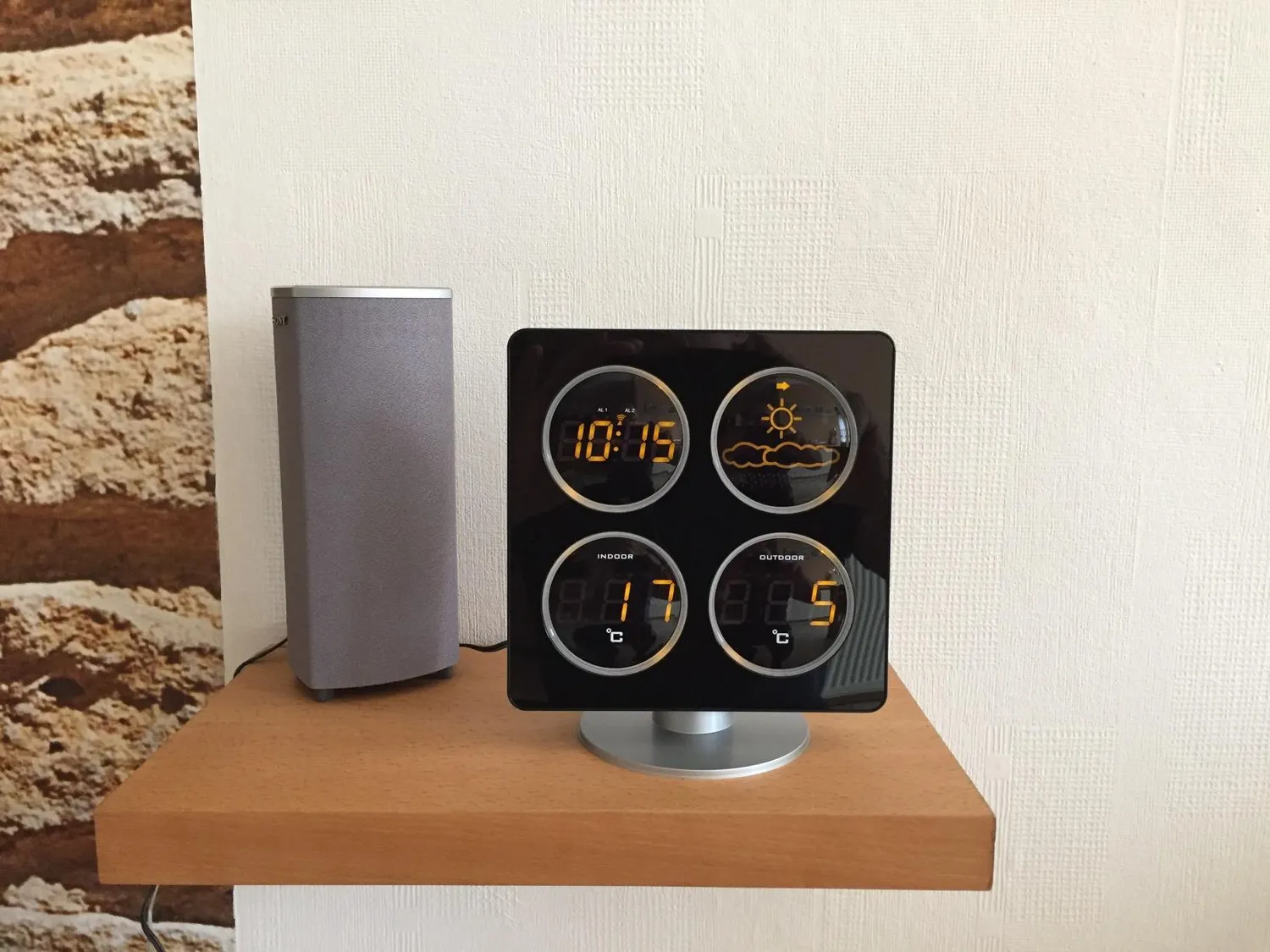 Technoline WS WS6830 Wetterstation Schwarz LED Orange