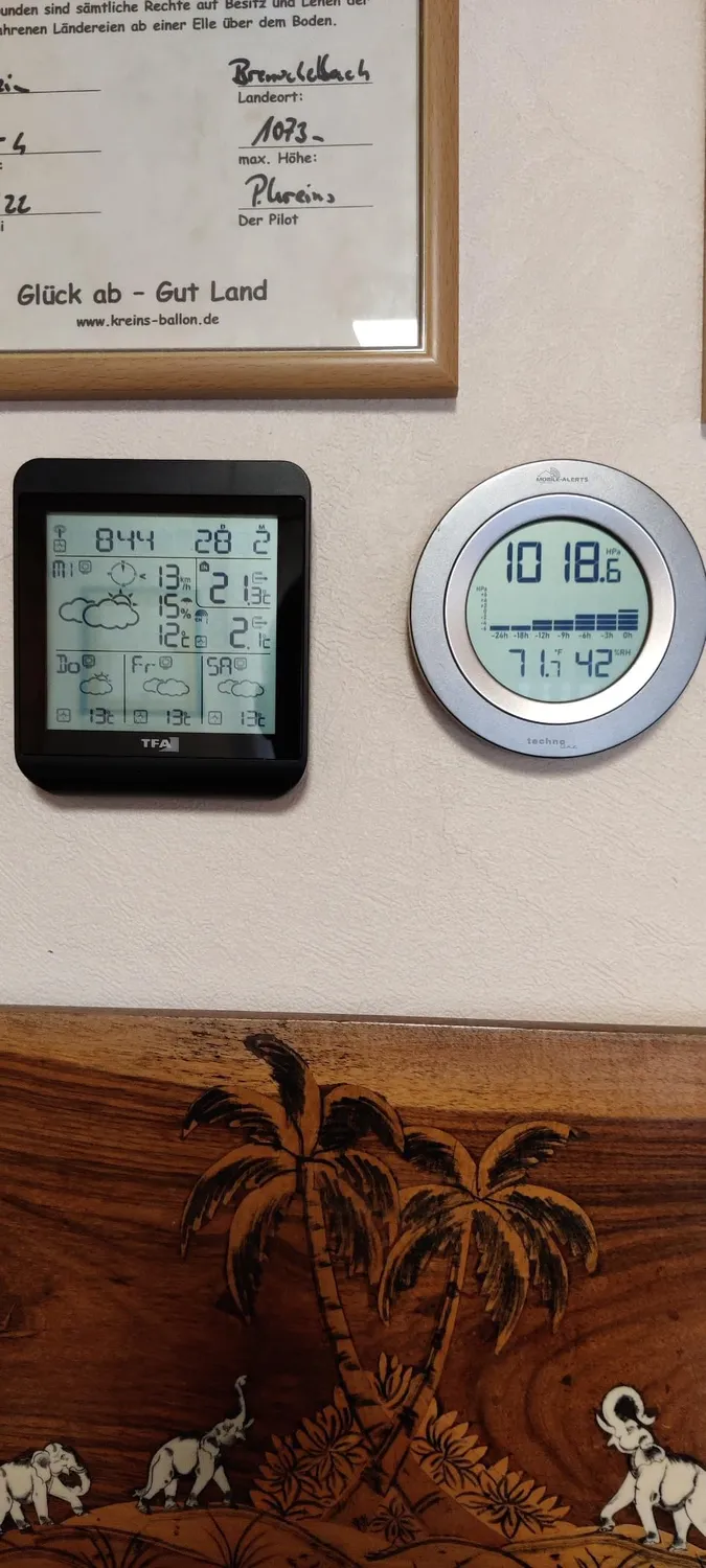 Technoline MA10238 Barometer Luftdruckmesser App