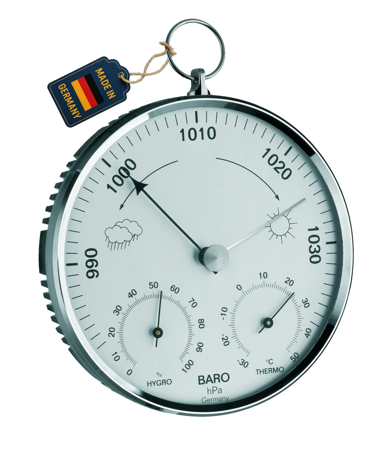 TFA Dostmann 20.3006 Wetterstation Messing analog Barometer